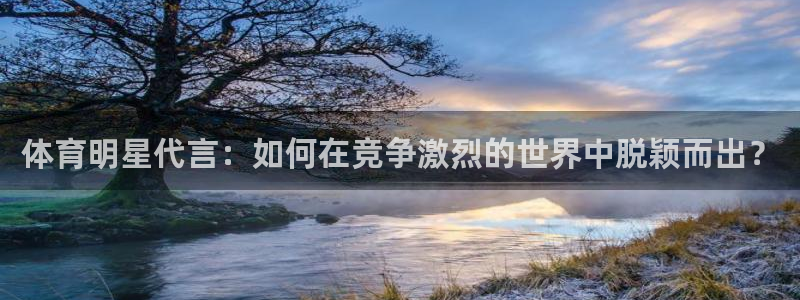 体育明星代言：如何在竞争激烈的世界中脱颖而出？